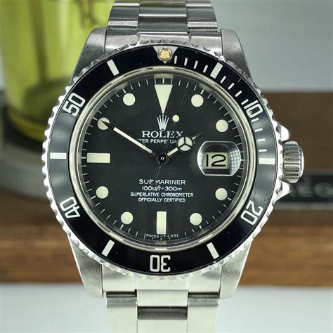 rolex submariner 168000|rolex 16800 matte dial.